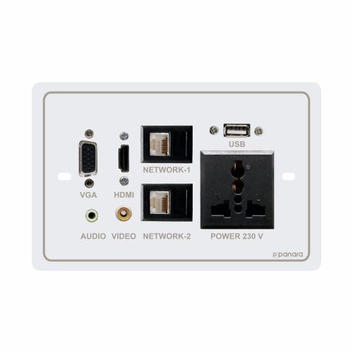 VGA, Audio, HDMI, Video, RJ45, USB & Power Wall / Face Plate VGA, Audio, HDMI, Video, RJ45, USB & Power Wall / Face Plate