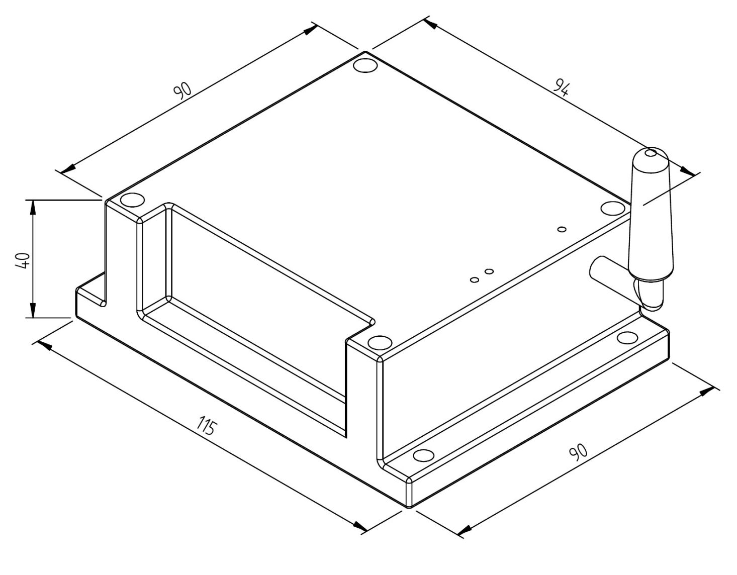 GSM Base Pump Controller Diamentional Drawing