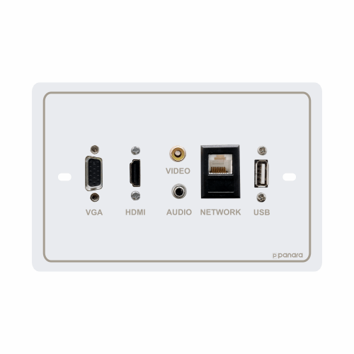 VGA, Audio, HDMI, Video, RJ45, USB Wall / Face Plate